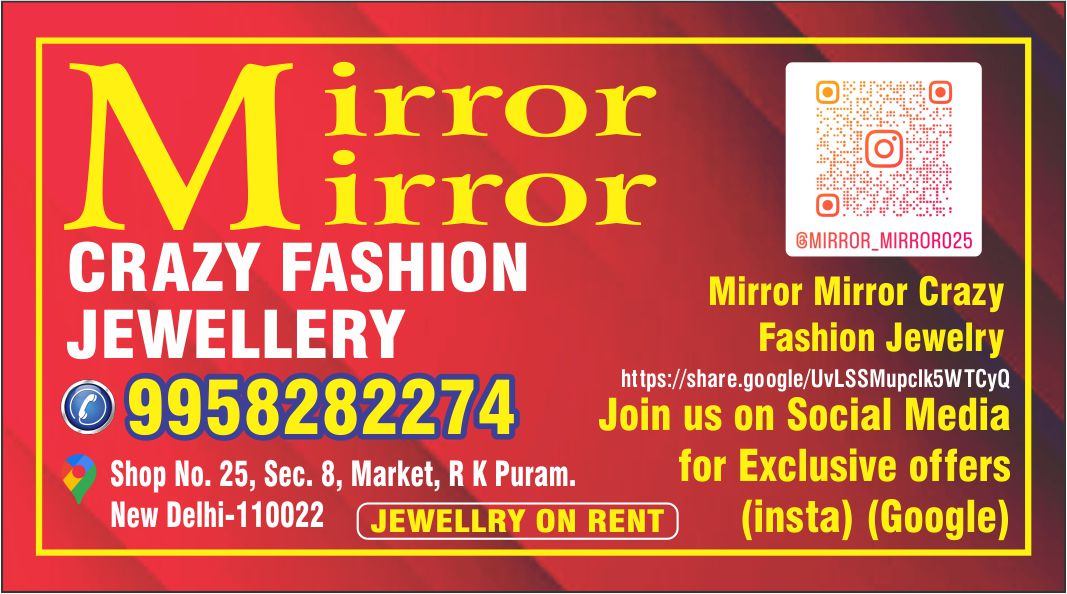 MIRROR MIRROR  CRAZY FASHION JEWLLERY (Jewellery in Sector 8 RK Puram)